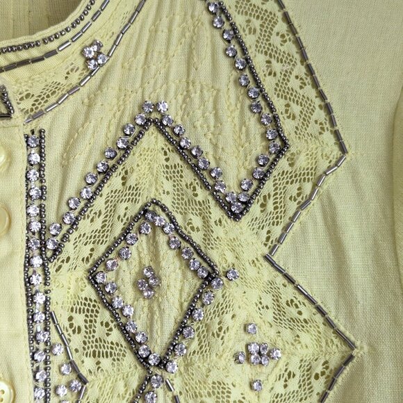 Anthropologie Pilcro Nayeli Beaded Buttondown - Picture 10 of 15